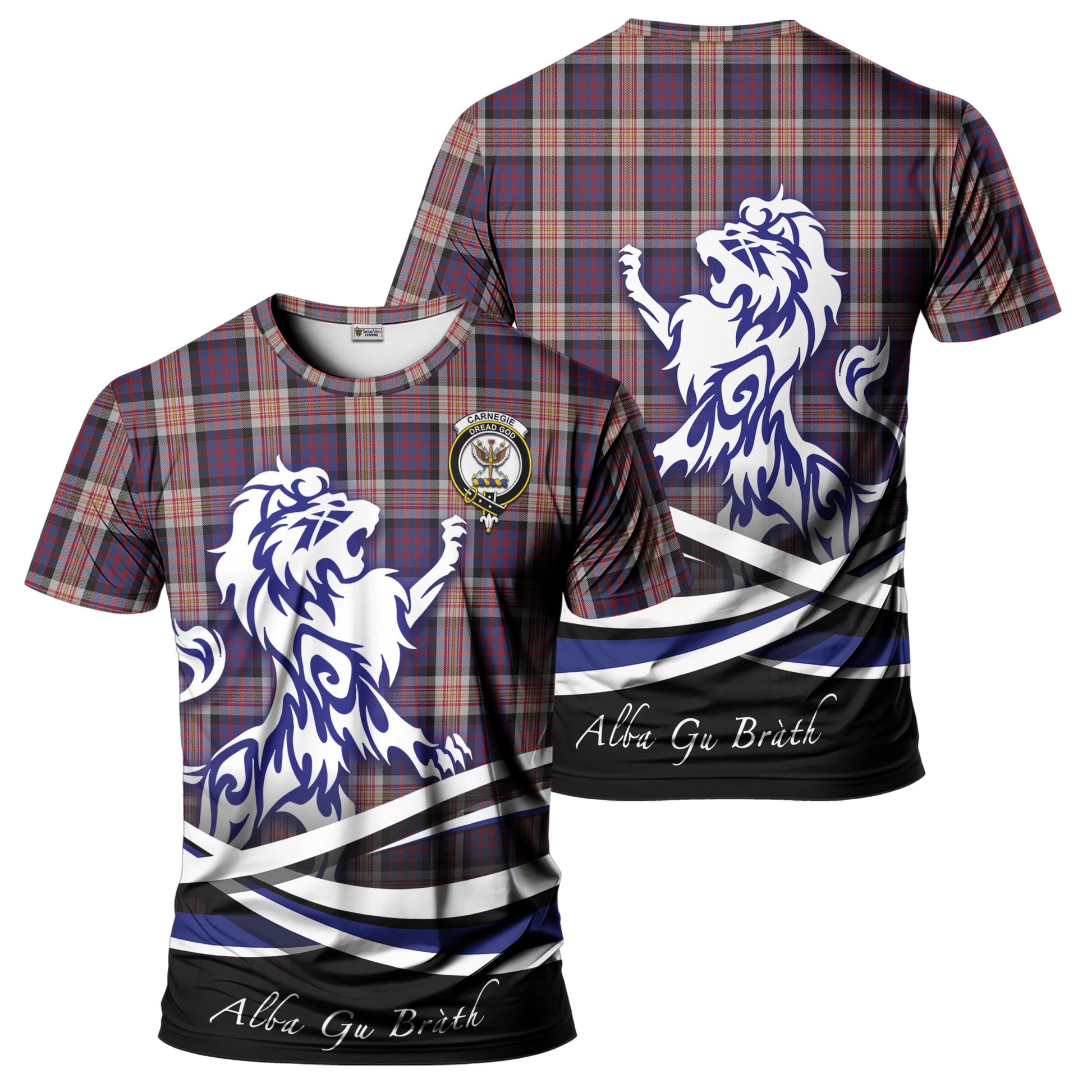 carnegie-tartan-t-shirt-with-alba-gu-brath-regal-lion-emblem