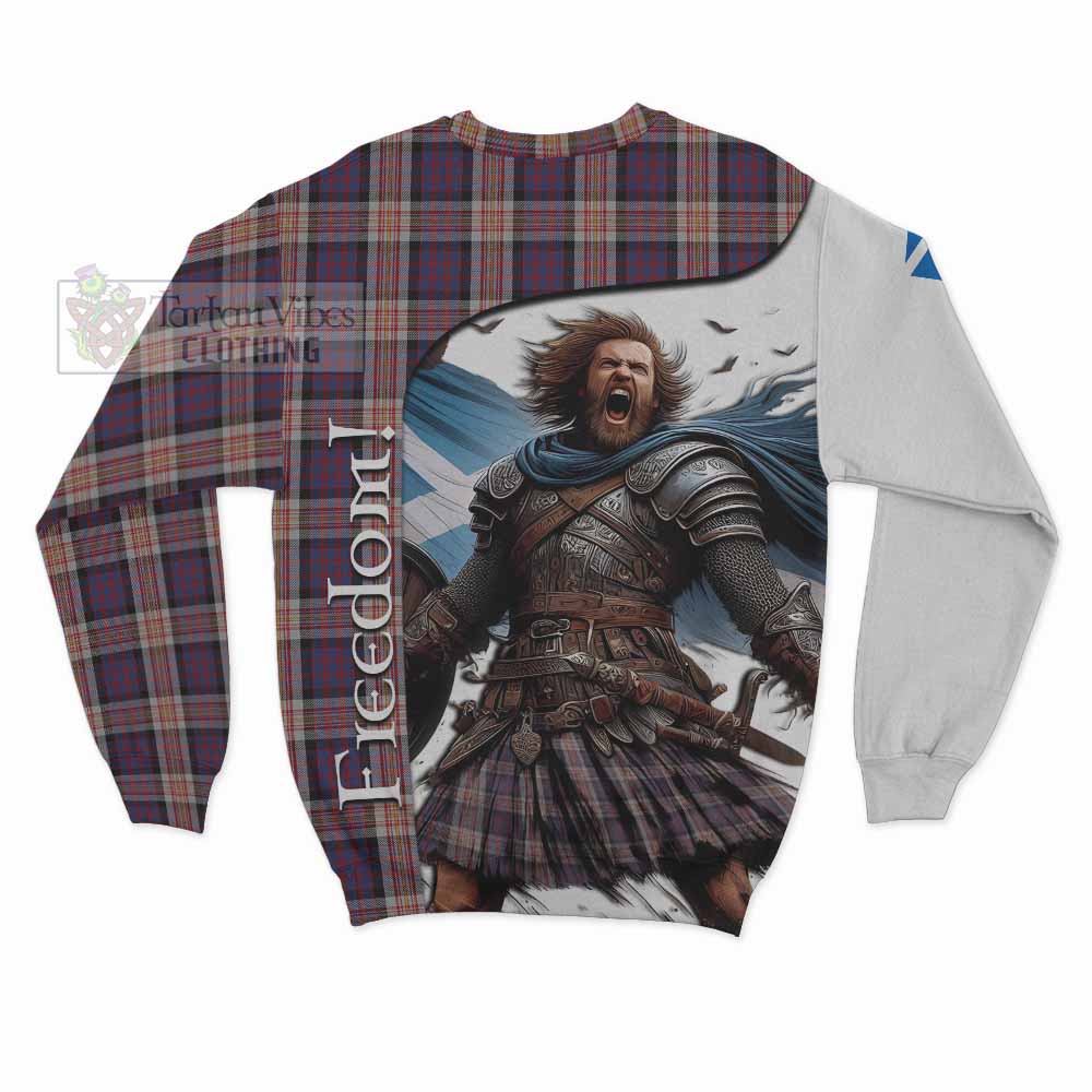 Tartan Vibes Clothing Carnegie Crest Tartan Sweatshirt Inspired by the Freedom of Scottish Warrior