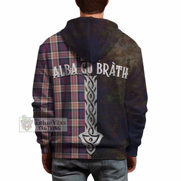 Carnegie Tartan Family Crest Hoodie Alba Gu Brath Be Brave Lion Ancient Style - Tartan Vibes Clothing