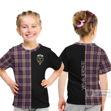 Carnegie Tartan Kid T-Shirt with Family Crest and Half Of Me Style