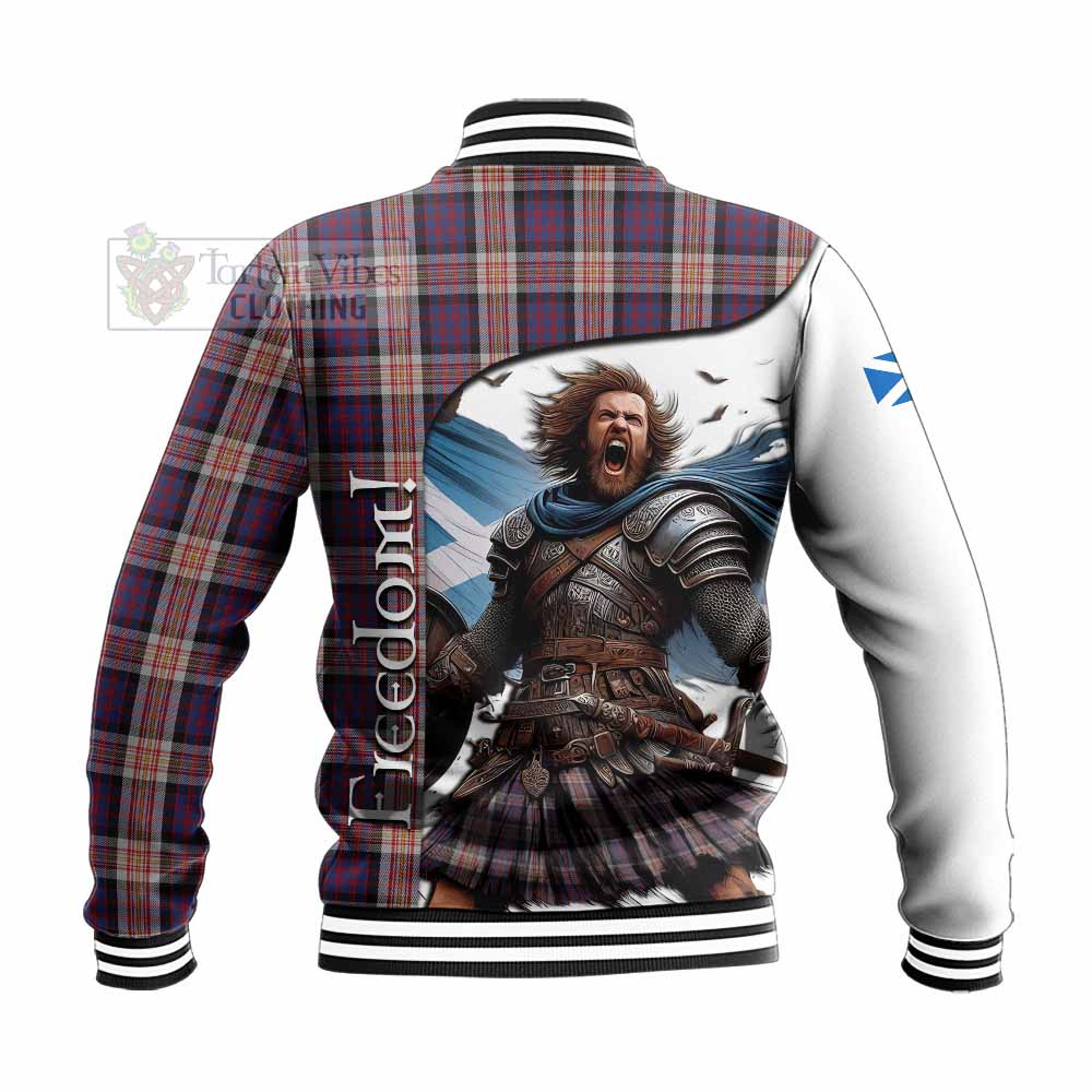 Tartan Vibes Clothing Carnegie Crest Tartan Baseball Jacket Inspired by the Freedom of Scottish Warrior