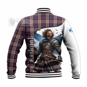 Carnegie Crest Tartan Baseball Jacket Inspired by the Freedom of Scottish Warrior