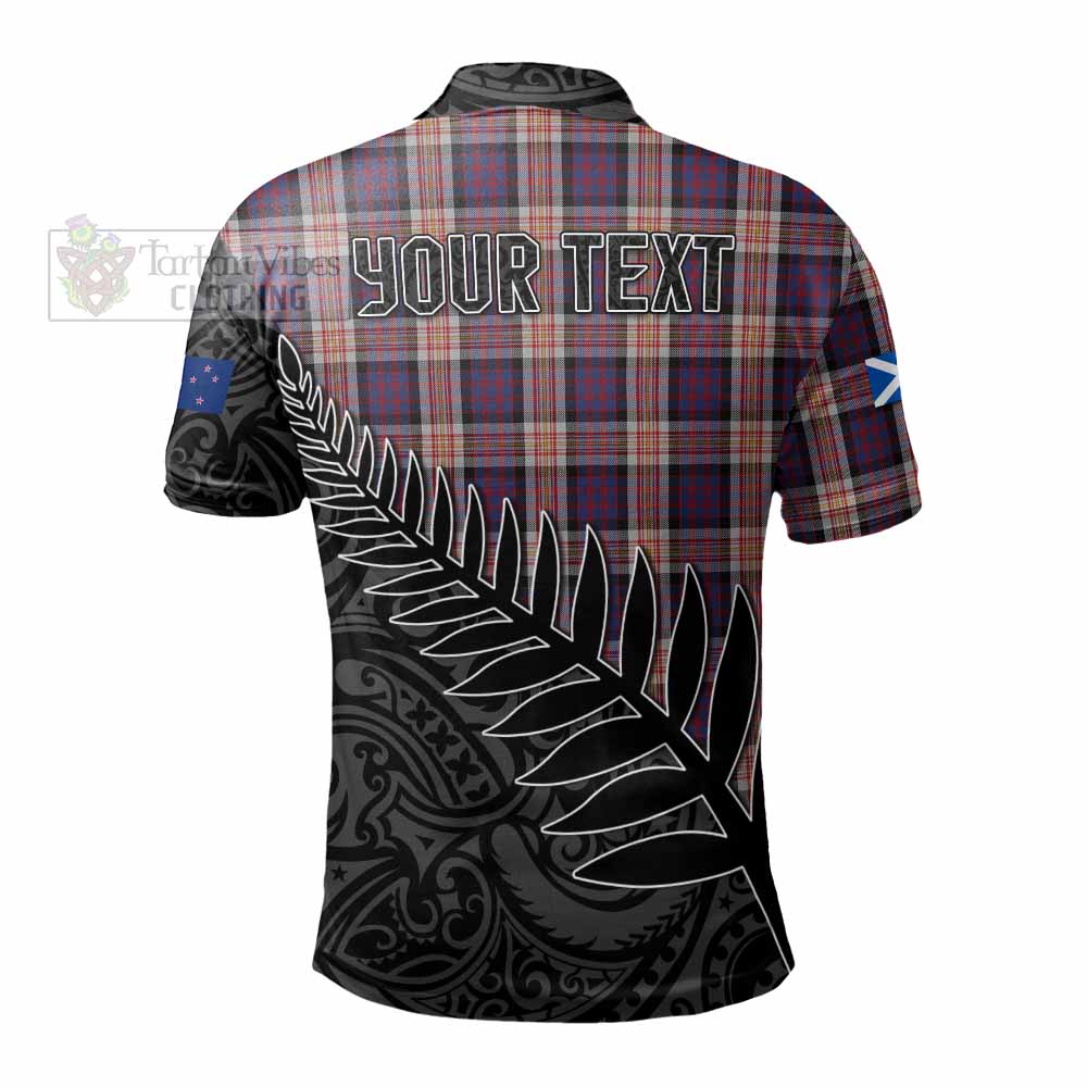 Carnegie Crest Tartan Polo Shirt with New Zealand Silver Fern Half Style