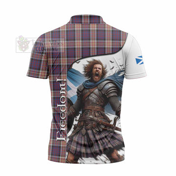 Carnegie Crest Tartan Zipper Polo Shirt Inspired by the Freedom of Scottish Warrior