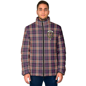 Carnegie Tartan Padded Jacket with Family Crest