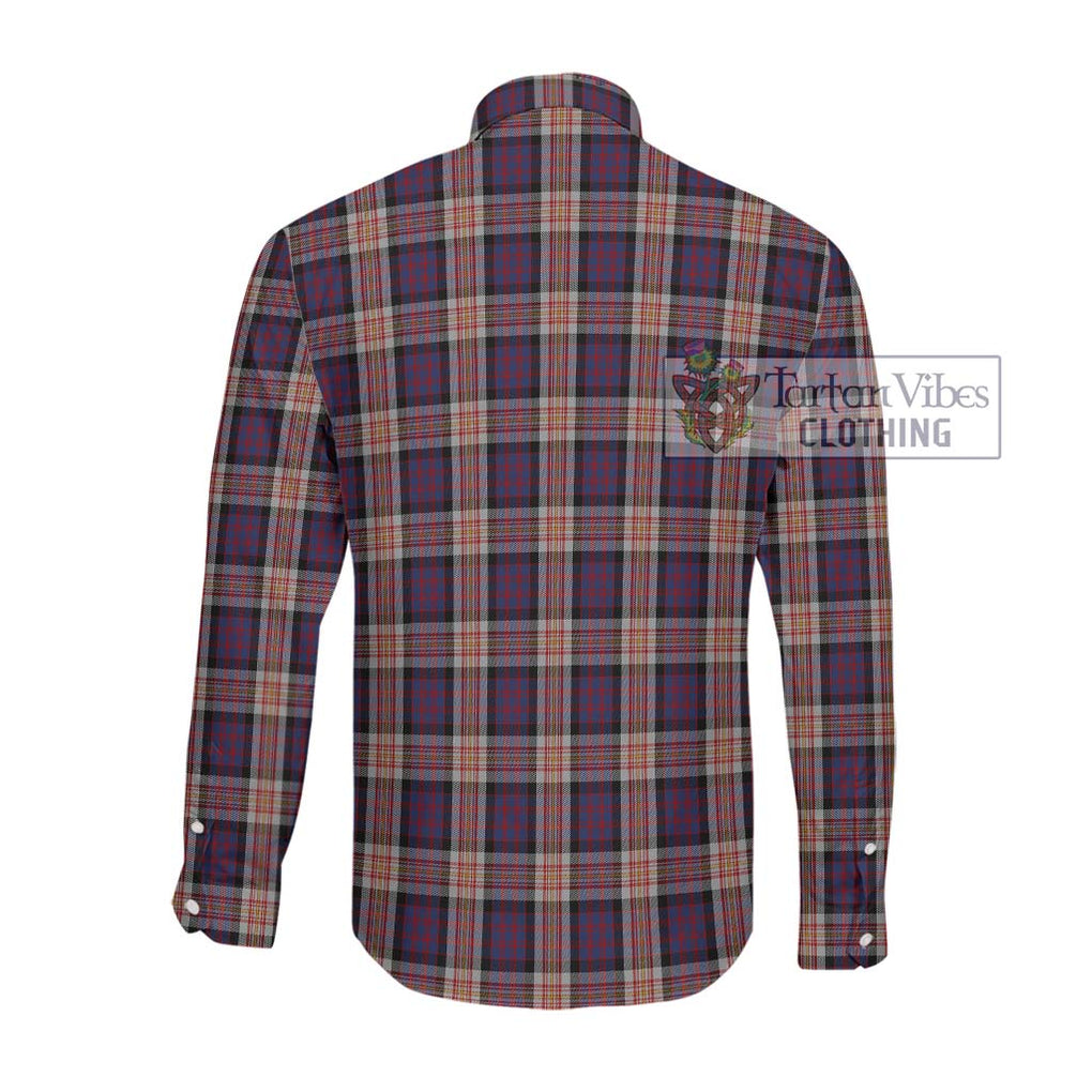 Carnegie Tartan Long Sleeve Button Shirt with Family Crest DNA In Me Style - Tartanvibesclothing Shop