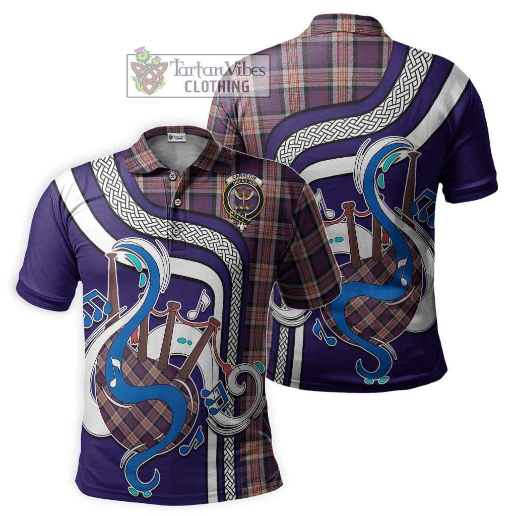 Tartan Vibes Clothing Carnegie Tartan Polo Shirt with Epic Bagpipe Style