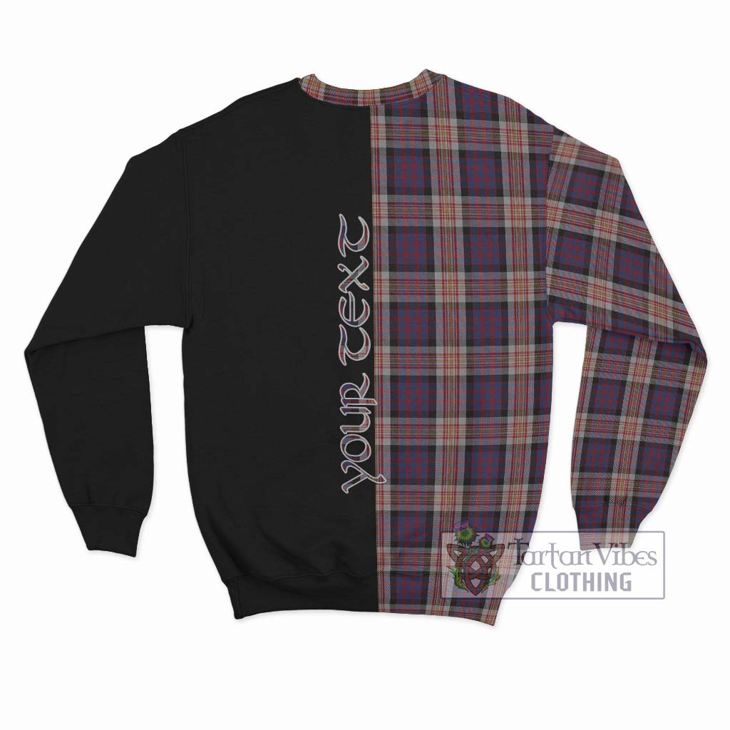 Tartan Vibes Clothing Carnegie Tartan Sweatshirt with Family Crest and Half Of Me Style