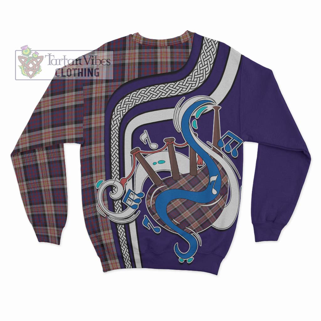 Tartan Vibes Clothing Carnegie Tartan Sweatshirt with Epic Bagpipe Style