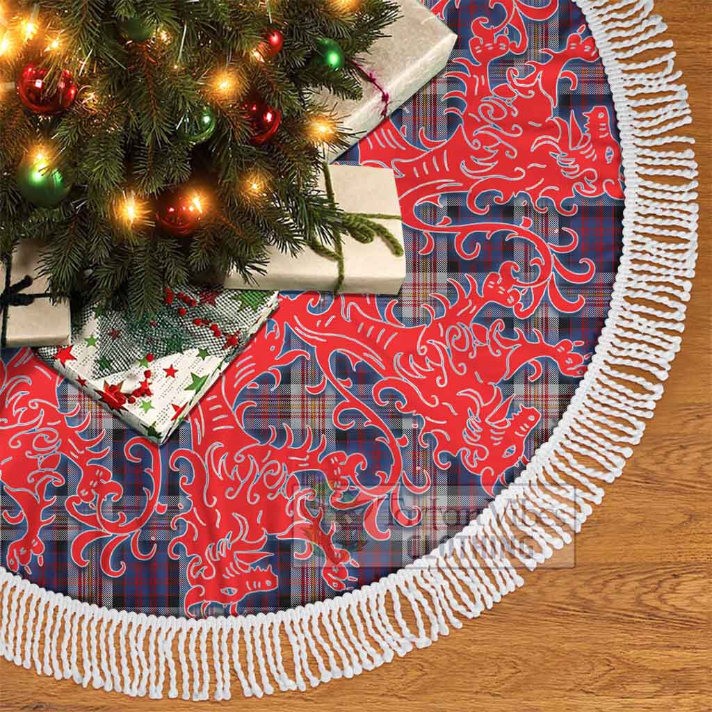 Tartan Vibes Clothing Carnegie Tartan Christmas Tree Skirt Lion Rampant Style