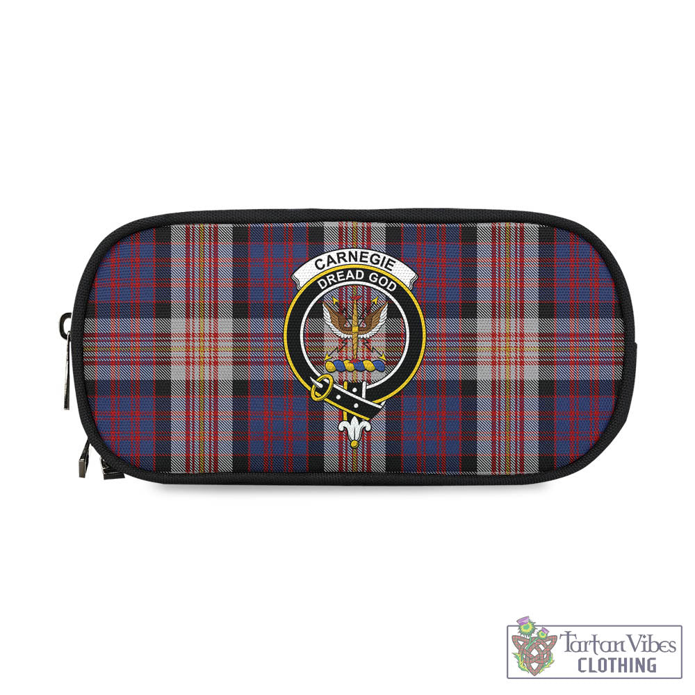 Tartan Vibes Clothing Carnegie Tartan Pen and Pencil Case with Family Crest