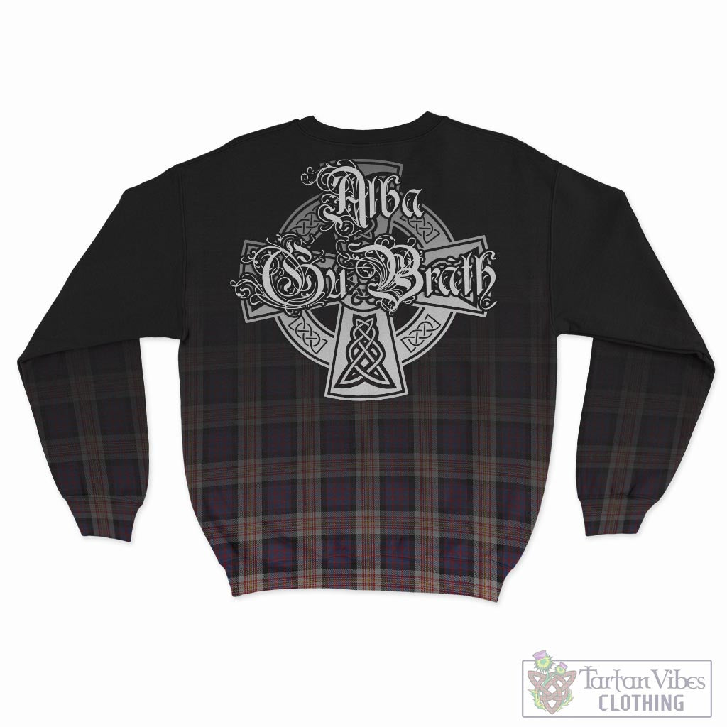 Tartan Vibes Clothing Carnegie Tartan Sweatshirt Featuring Alba Gu Brath Family Crest Celtic Inspired