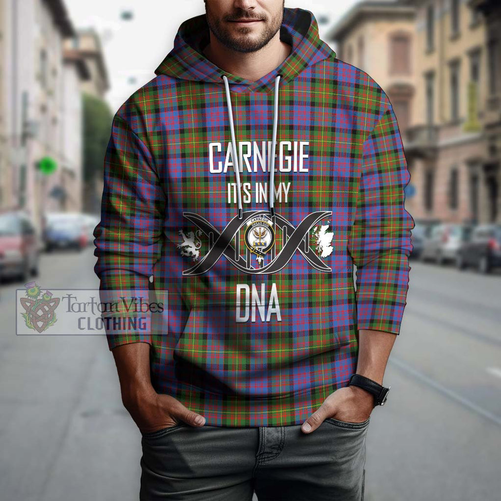 Carnegie Ancient Tartan Hoodie with Family Crest DNA In Me Style Pullover Hoodie - Tartanvibesclothing Shop