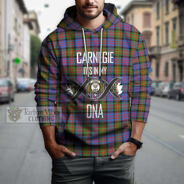 Carnegie Ancient Tartan Hoodie with Family Crest DNA In Me Style