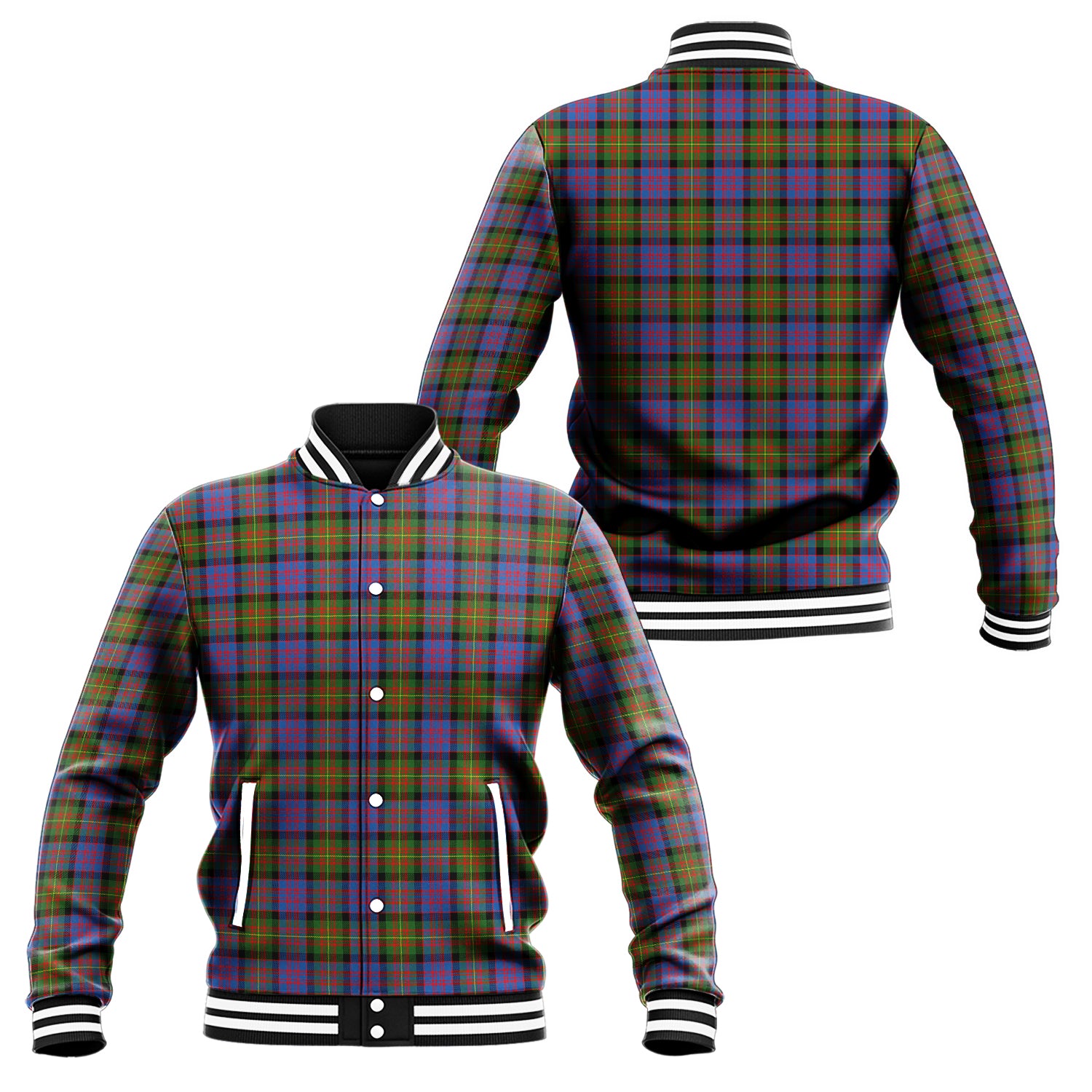 Carnegie Ancient Tartan Baseball Jacket Unisex - Tartan Vibes Clothing