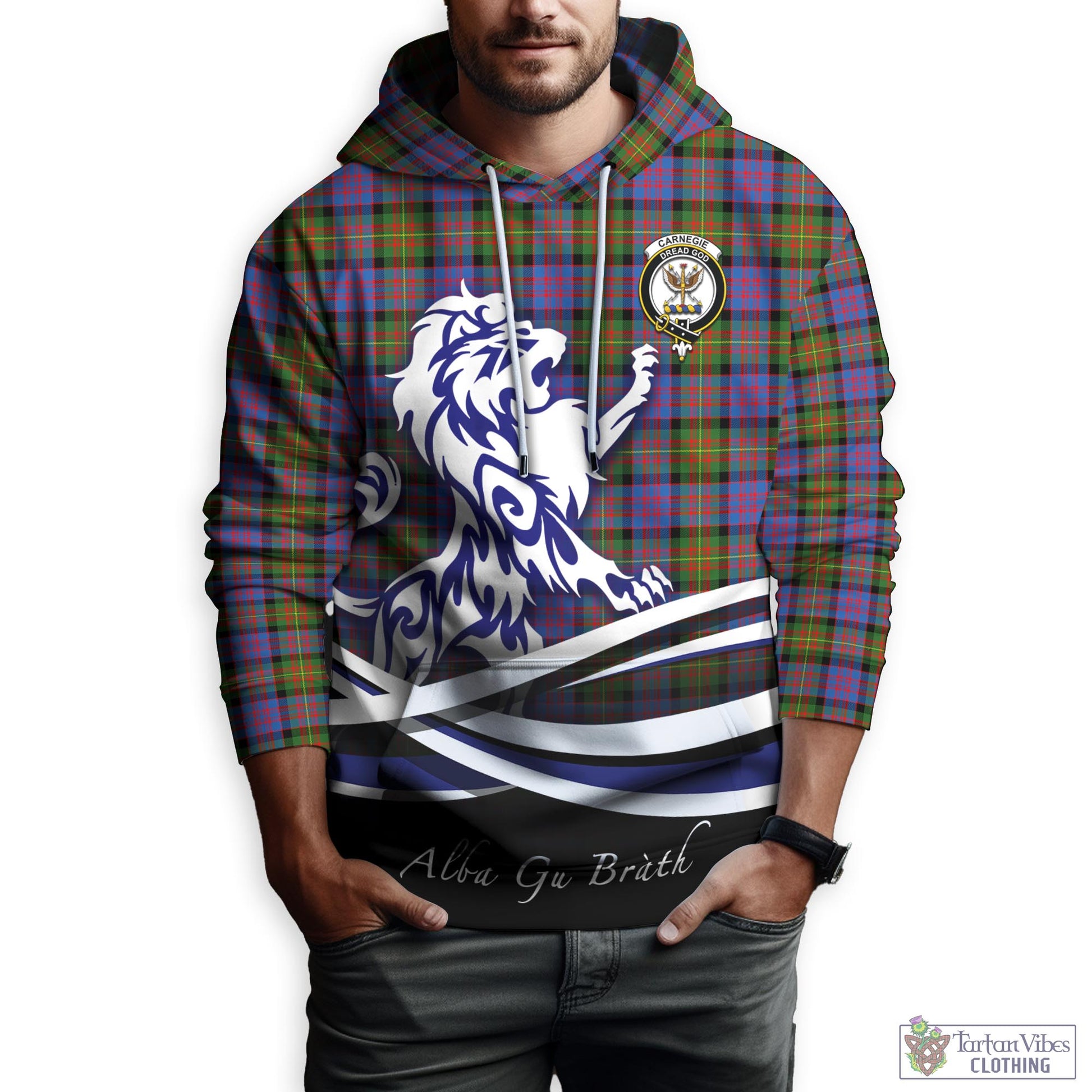 carnegie-ancient-tartan-hoodie-with-alba-gu-brath-regal-lion-emblem