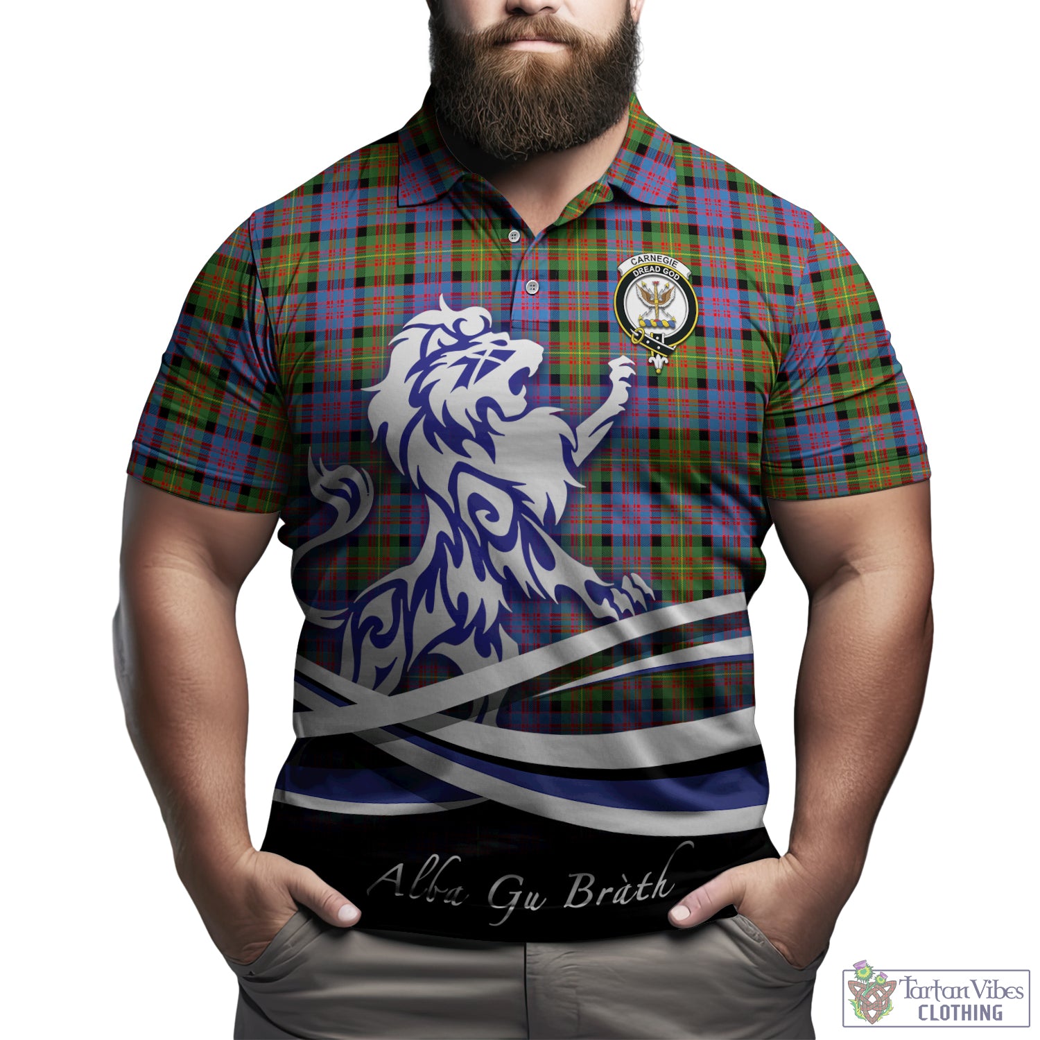 carnegie-ancient-tartan-polo-shirt-with-alba-gu-brath-regal-lion-emblem