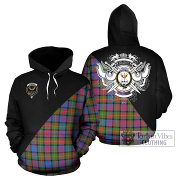 Carnegie Ancient Tartan Hoodie with Family Crest and Military Logo Style