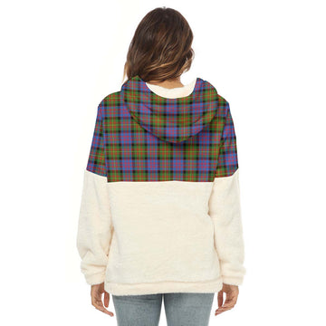 Carnegie Ancient Tartan Women's Borg Fleece Hoodie With Half Zip