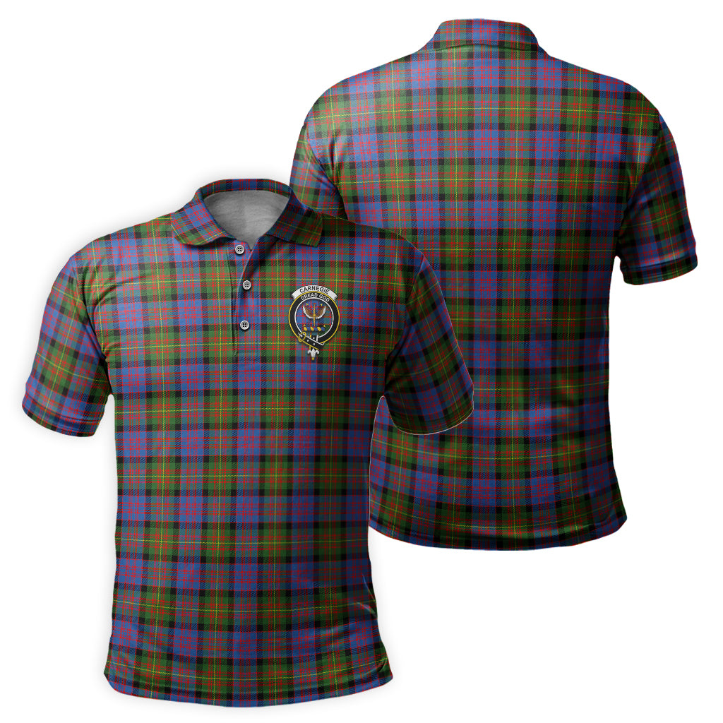 Carnegie Ancient Tartan Men's Polo Shirt with Family Crest - Tartan Vibes Clothing