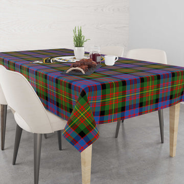 Carnegie Ancient Tartan Tablecloth with Family Crest