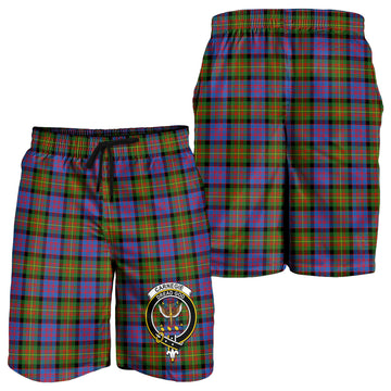 Carnegie Ancient Tartan Mens Shorts with Family Crest