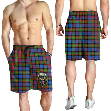 Carnegie Ancient Tartan Mens Shorts with Family Crest