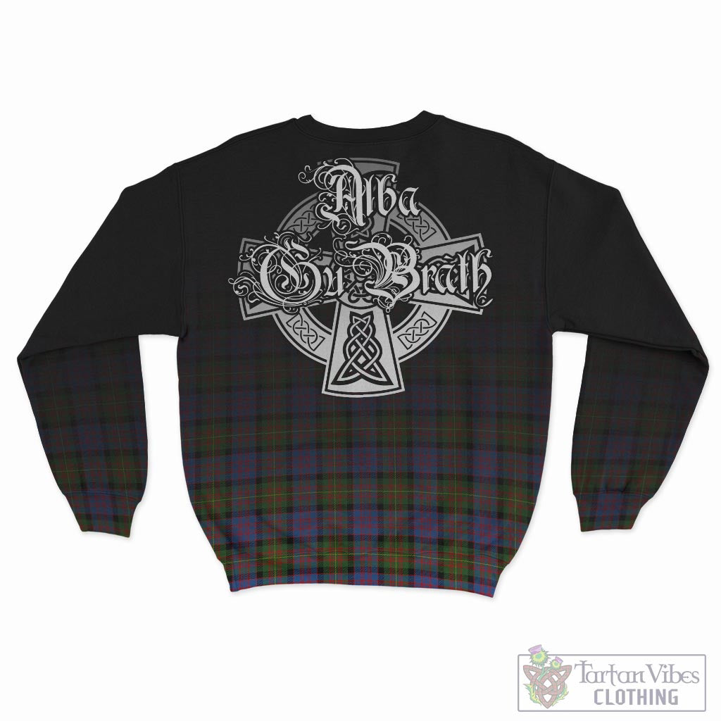 Tartan Vibes Clothing Carnegie Ancient Tartan Sweatshirt Featuring Alba Gu Brath Family Crest Celtic Inspired