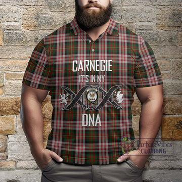 Carnegie Dress Tartan Polo Shirt with Family Crest DNA In Me Style