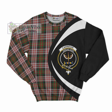 Carnegie Dress Tartan Sweatshirt with Family Crest Circle Style