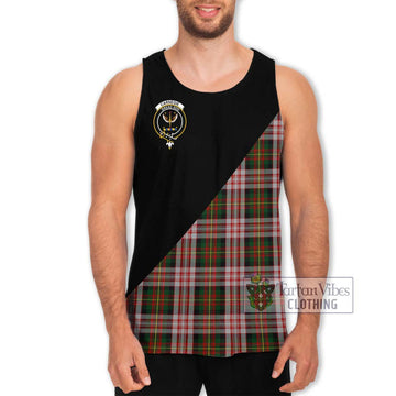 Carnegie Dress Tartan Men's Tank Top with Family Crest and Military Logo Style