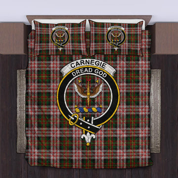 Carnegie Dress Tartan Quilt Bed Set with Family Crest