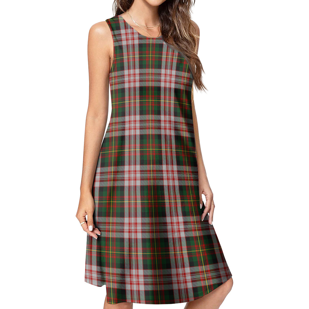 Carnegie Dress Tartan Womens Casual Dresses - Tartanvibesclothing