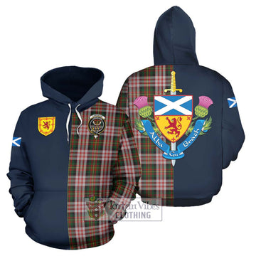 Carnegie Dress Tartan Hoodie Alba with Scottish Lion Royal Arm Half Style