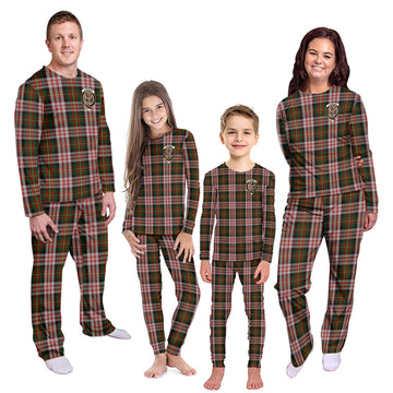 Carnegie Dress Tartan Pajamas Family Set with Family Crest