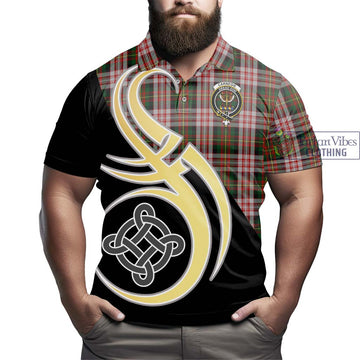 Carnegie Dress Tartan Polo Shirt with Family Crest and Celtic Symbol Style