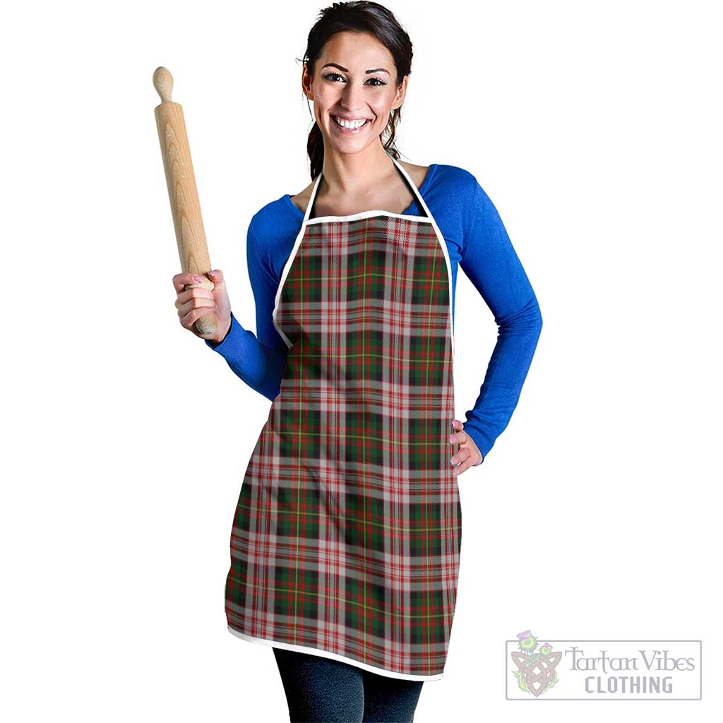 Carnegie Dress Tartan Apron White - Tartan Vibes Clothing