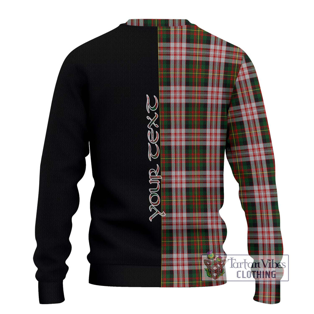 Carnegie Dress Tartan Knitted Sweater with Family Crest and Half Of Me Style - Tartanvibesclothing Shop