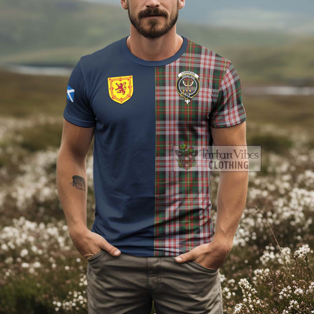 Tartan Vibes Clothing Carnegie Dress Tartan T-Shirt Alba with Scottish Lion Royal Arm Half Style