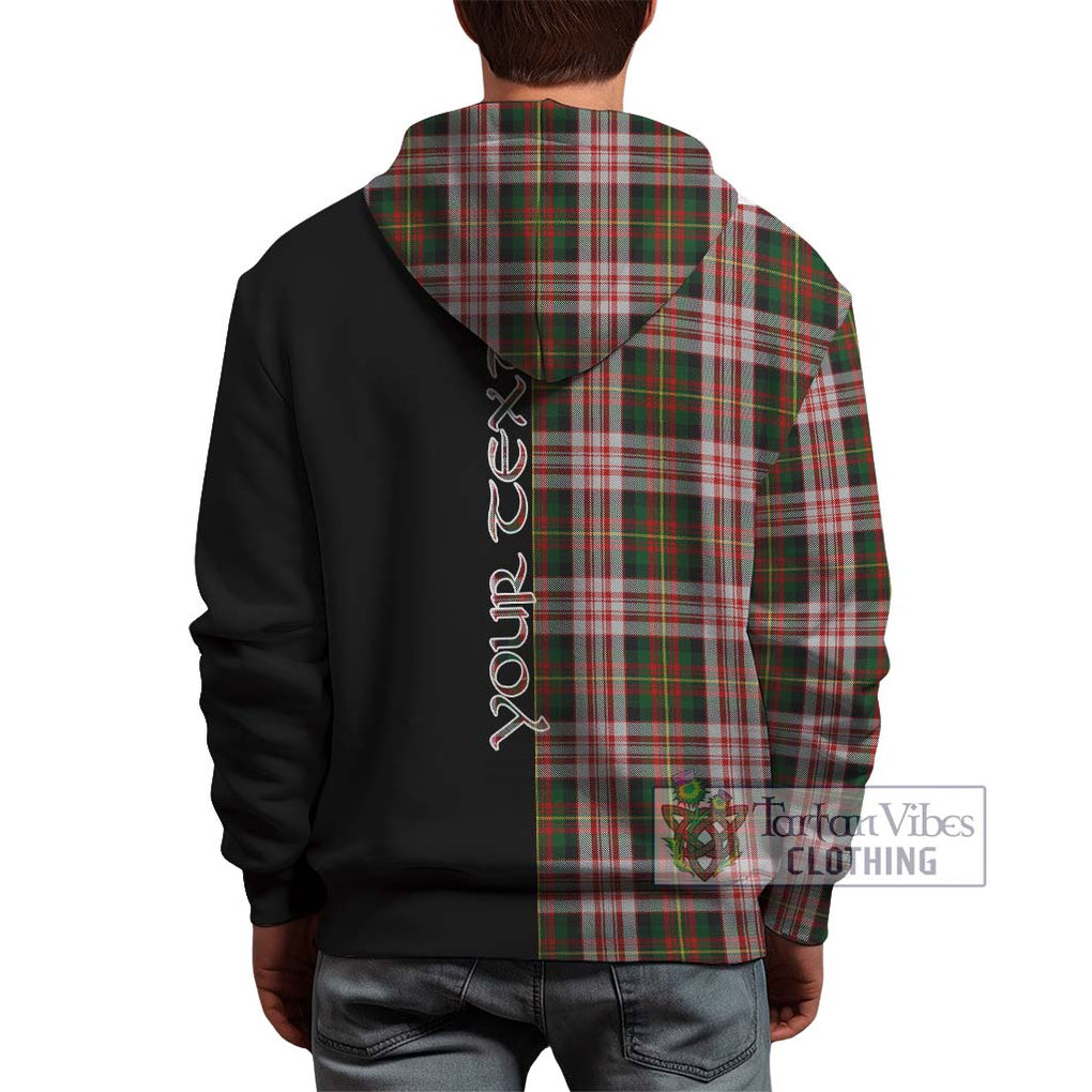 Carnegie Dress Tartan Hoodie with Family Crest and Half Of Me Style - Tartanvibesclothing Shop