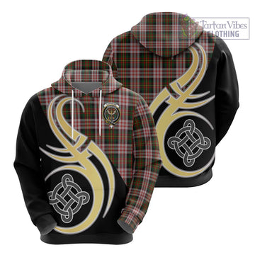 Carnegie Dress Tartan Hoodie with Family Crest and Celtic Symbol Style