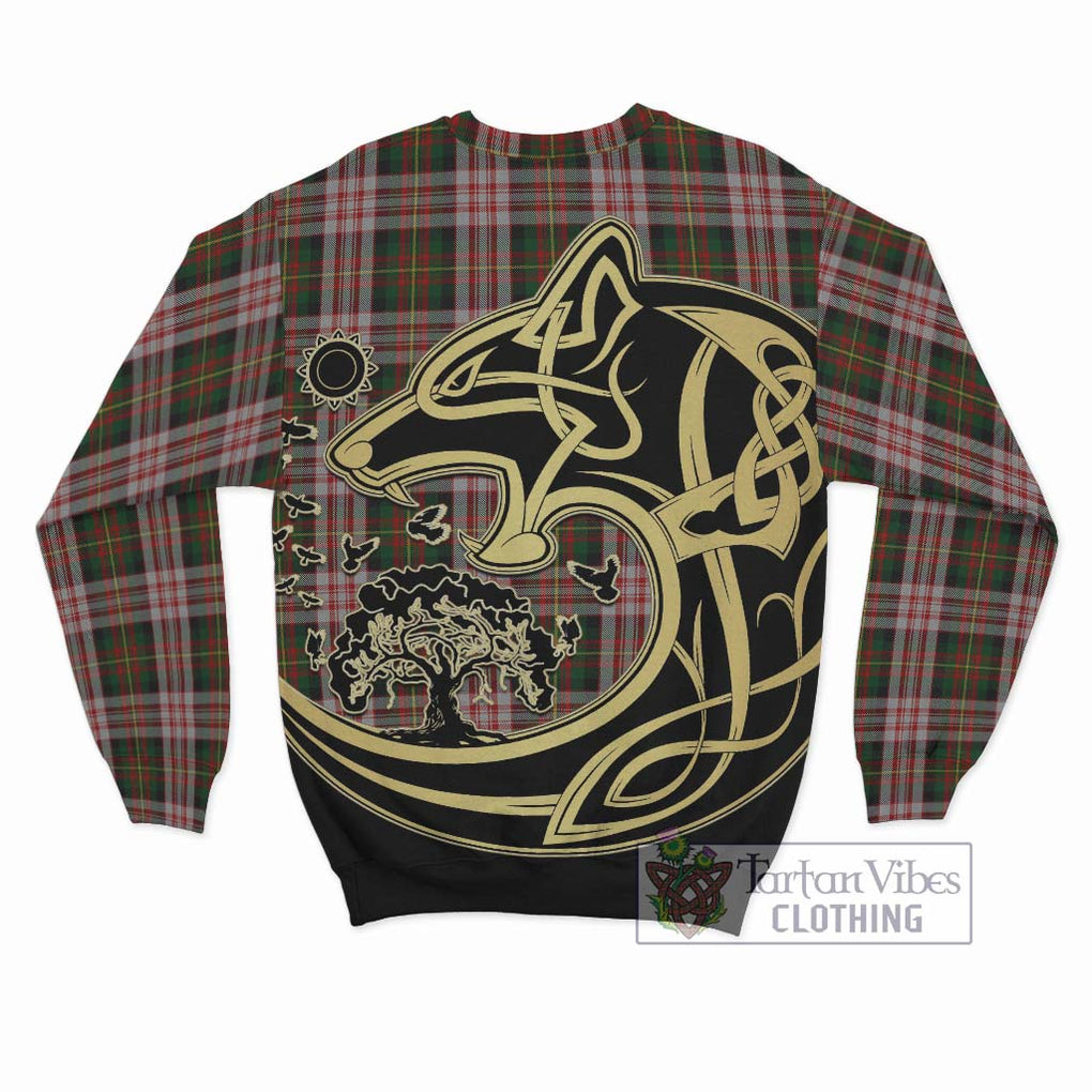 Carnegie Dress Tartan Sweatshirt with Family Crest Celtic Wolf Style - Tartan Vibes Clothing