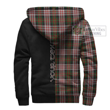 Carnegie Dress Tartan Sherpa Hoodie with Family Crest and Half Of Me Style