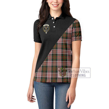 Carnegie Dress Tartan Women's Polo Shirt with Family Crest and Military Logo Style