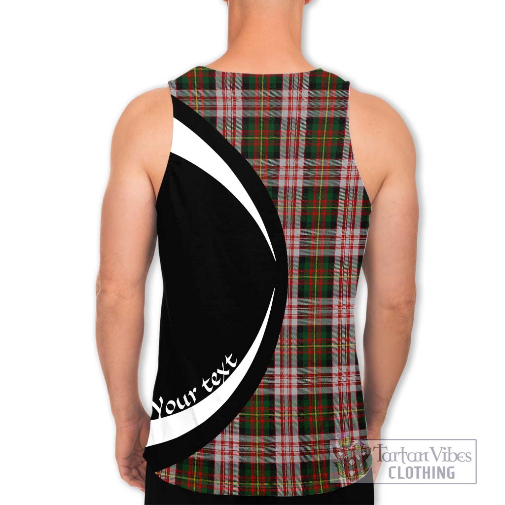 Carnegie Dress Tartan Men's Tank Top with Family Crest Circle Style - Tartan Vibes Clothing