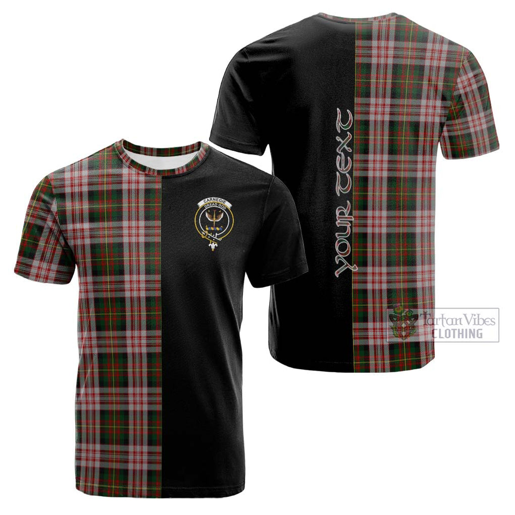 Tartan Vibes Clothing Carnegie Dress Tartan Cotton T-shirt with Family Crest and Half Of Me Style