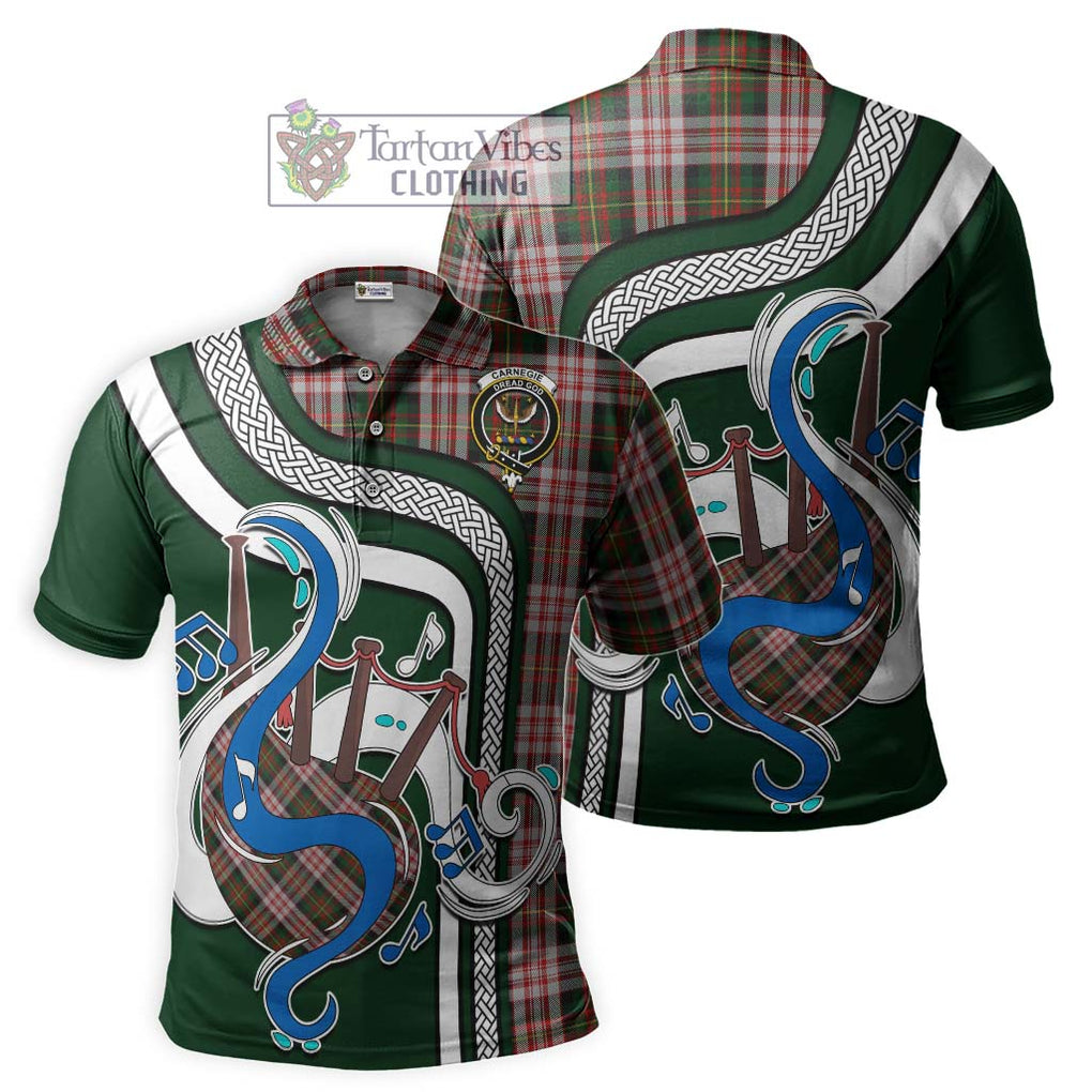 Tartan Vibes Clothing Carnegie Dress Tartan Polo Shirt with Epic Bagpipe Style