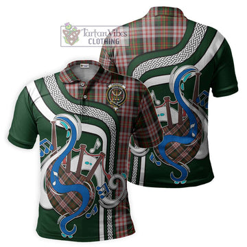 Carnegie Dress Tartan Polo Shirt with Epic Bagpipe Style