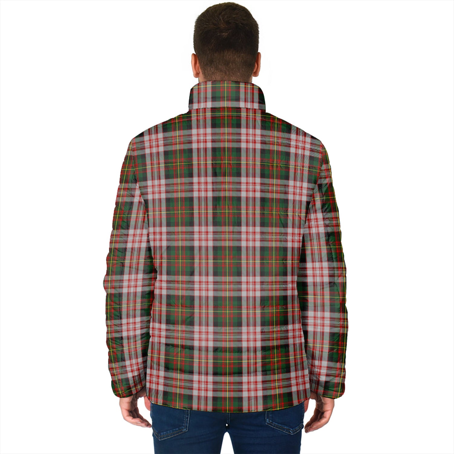 Carnegie Dress Tartan Padded Jacket with Family Crest - Tartan Vibes Clothing