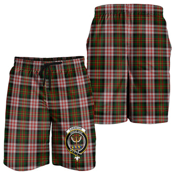 Carnegie Dress Tartan Mens Shorts with Family Crest